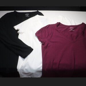Banana Republic V Neck Timeless Tee Lot Size Large